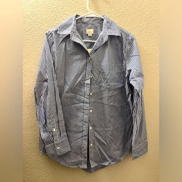 Woman Blue Striped Shirt - Picture 1 of 7